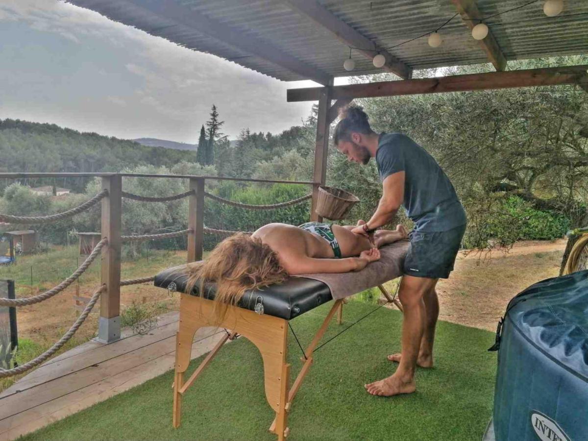 Dépend Atypiq Bohème,piscine chauffée toute l'année, jacuzzi,sauna,loisirs nature Le Beausset Exterior foto