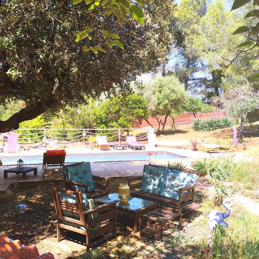 Dépend Atypiq Bohème,piscine chauffée toute l'année, jacuzzi,sauna,loisirs nature Le Beausset Exterior foto